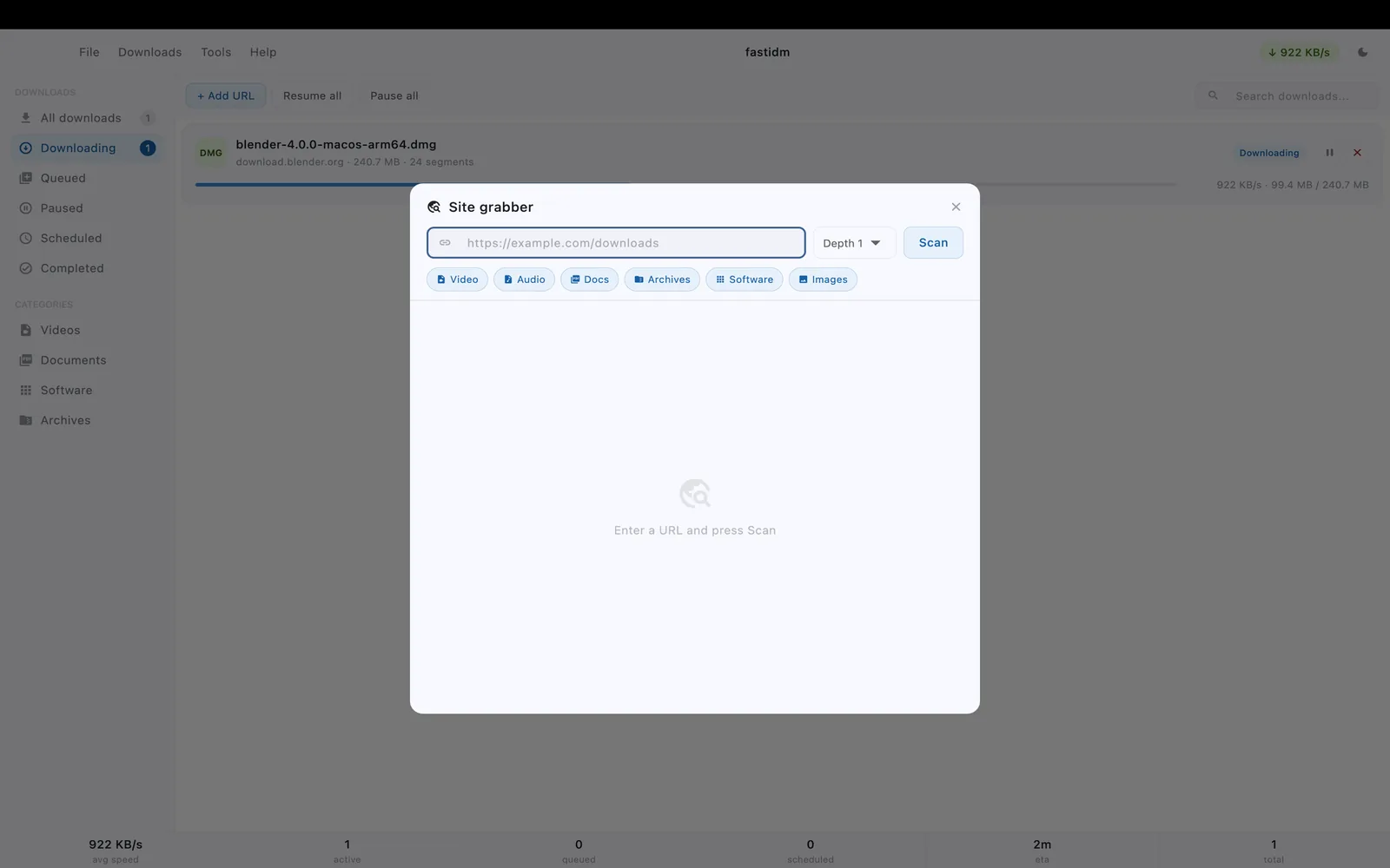 FastIDM screenshot 3