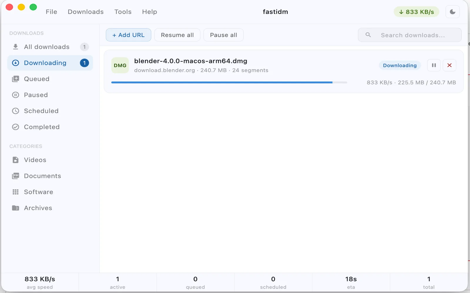 FastIDM screenshot 5
